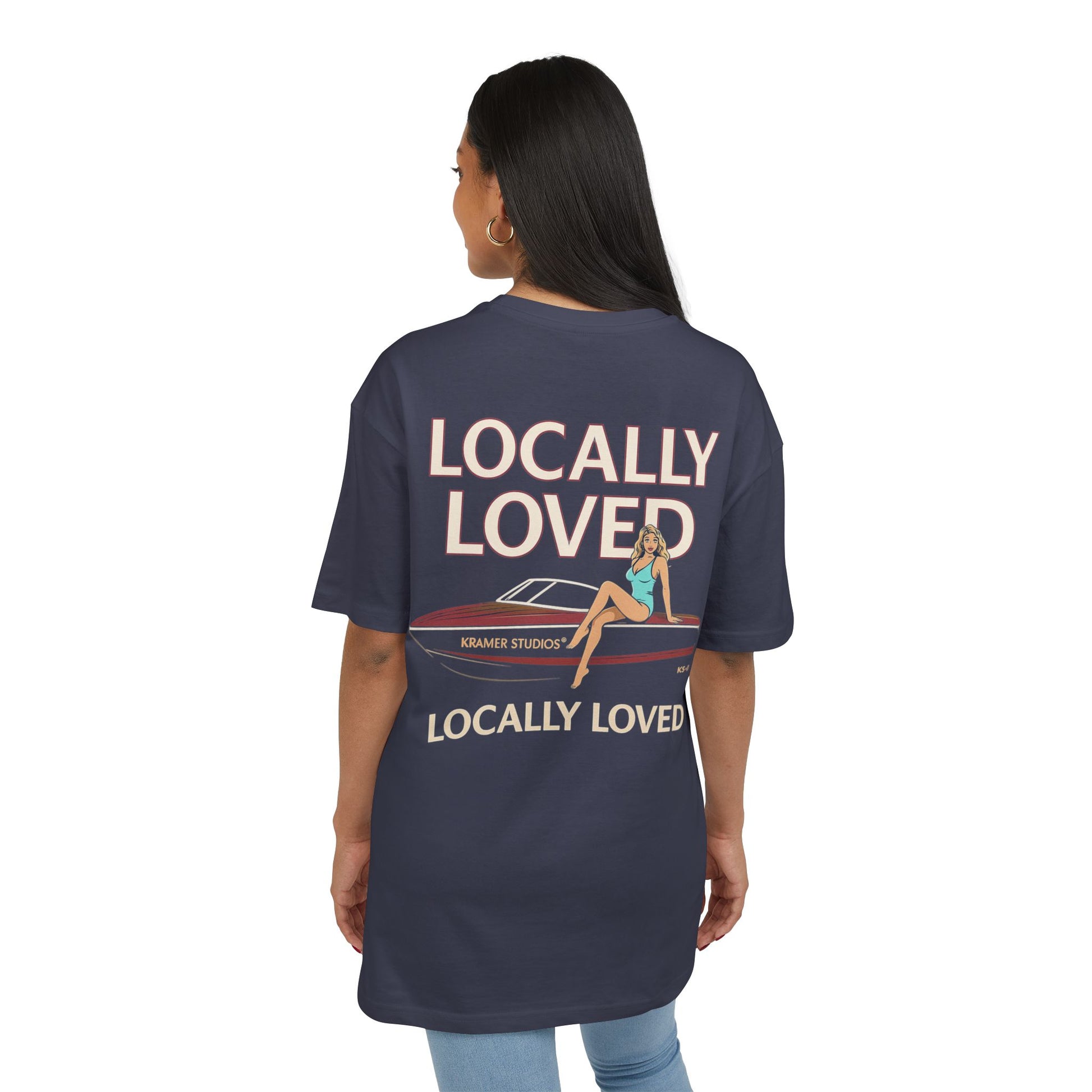 Locally Loved Oversize Tee , Cool Vintage Style