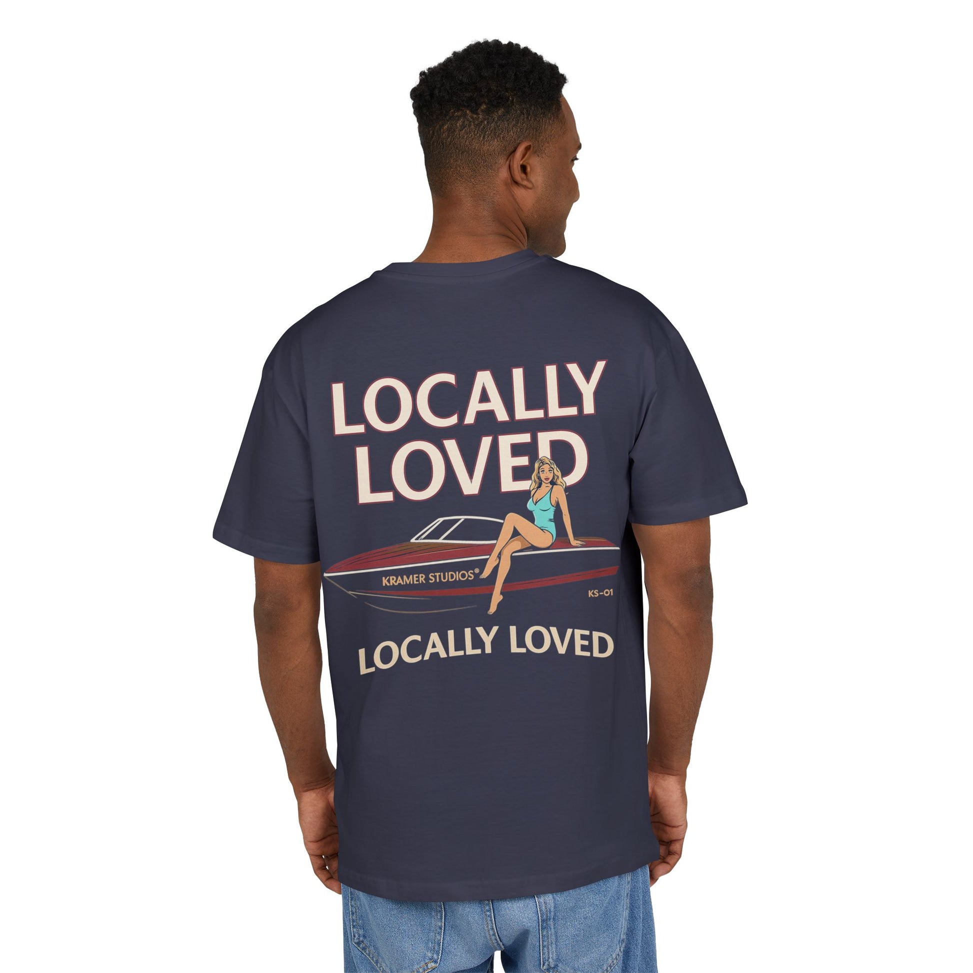 Locally Loved Oversize Tee , Cool Vintage Style