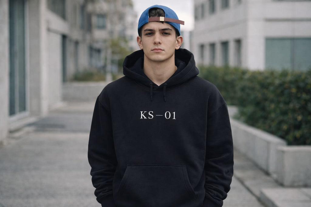 KS—01 Essential Hoodie — Black
